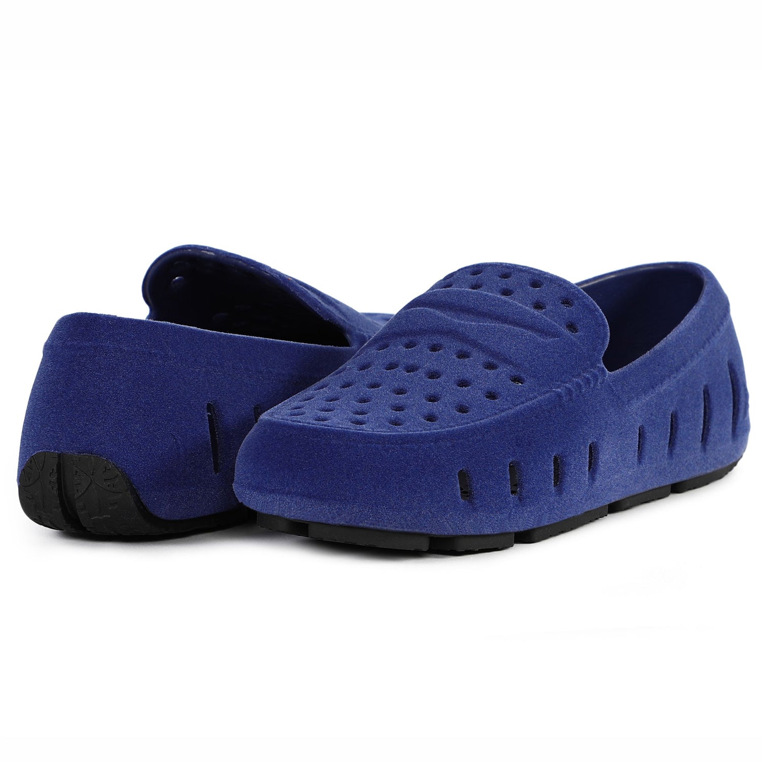 Kids Prodigy Deep Navy/Black Suede Loafer