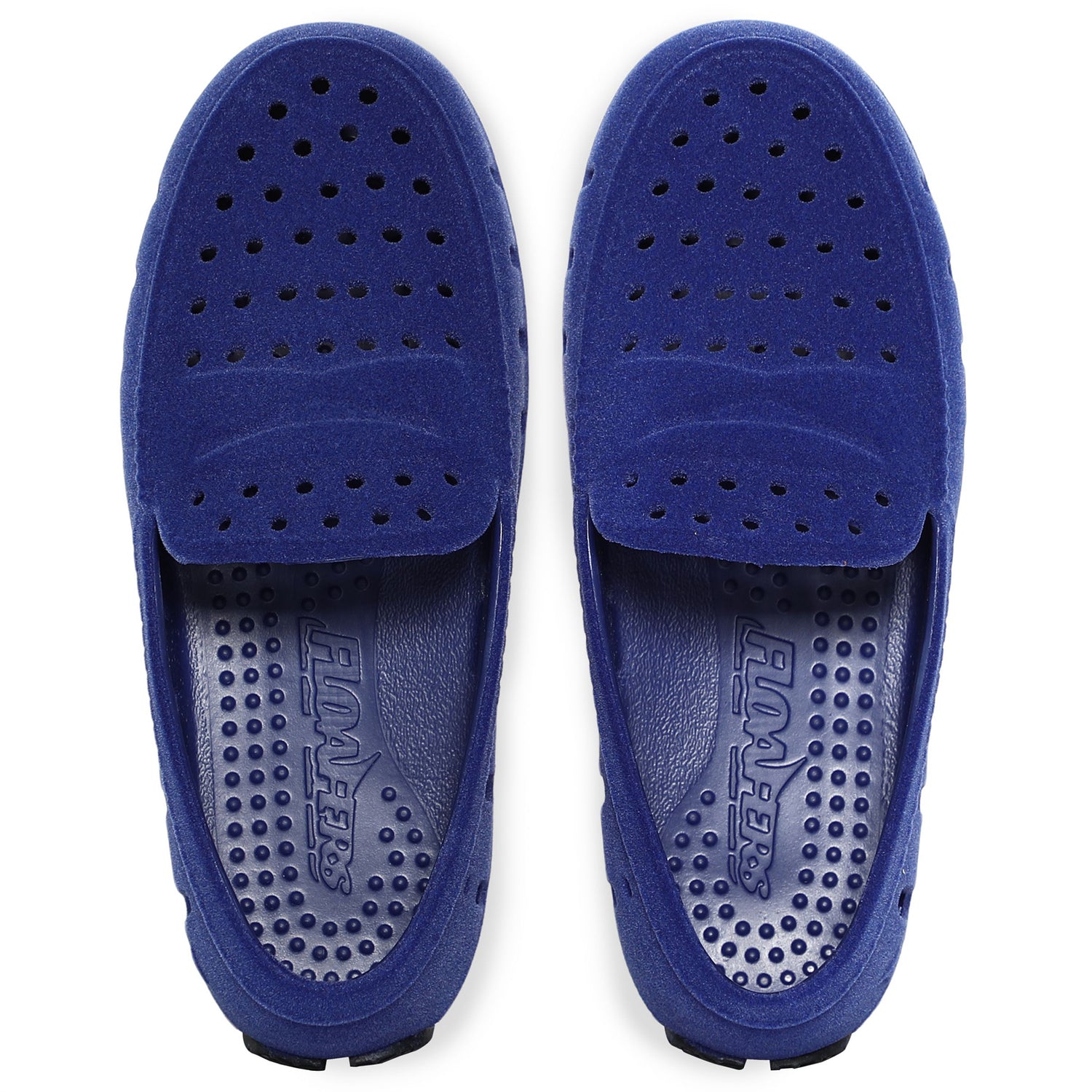 Kids Prodigy Deep Navy/Black Suede Loafer