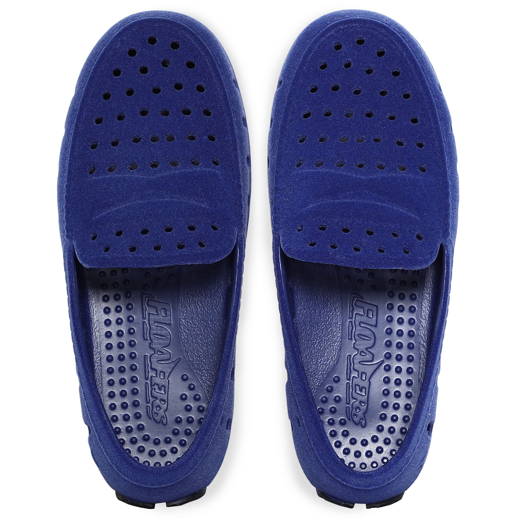 Kids Prodigy Deep Navy/Black Suede Loafer