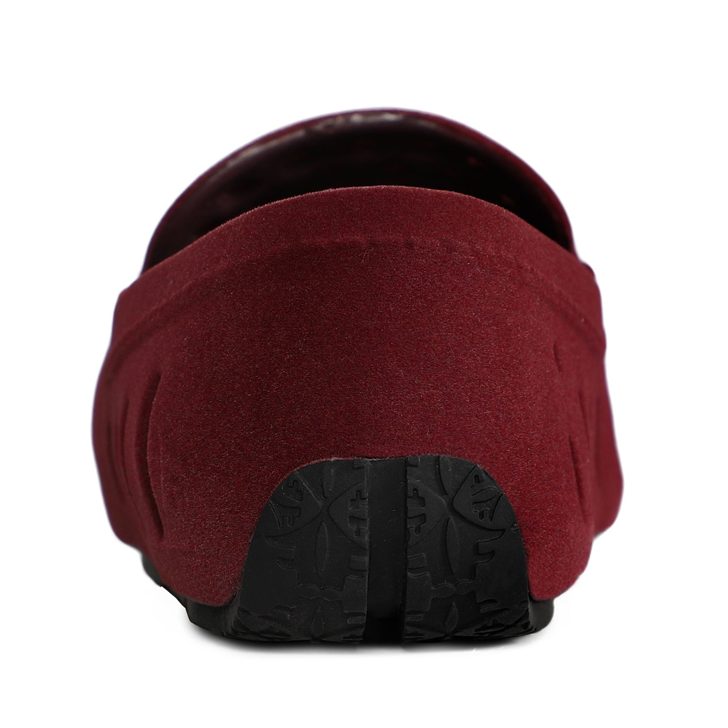 Kids Prodigy Maroon/Black Suede Loafers