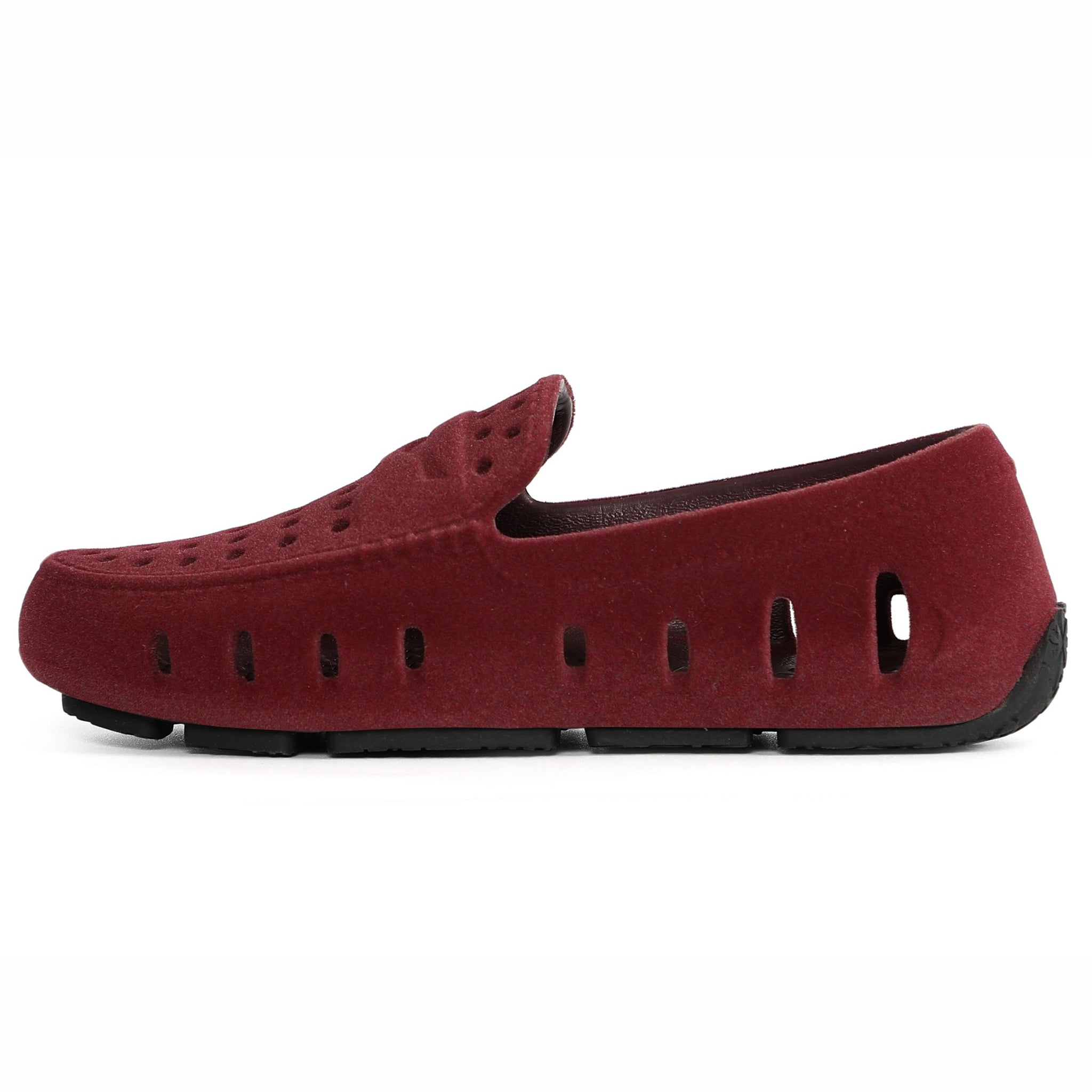 Kids Prodigy Maroon/Black Suede Loafers