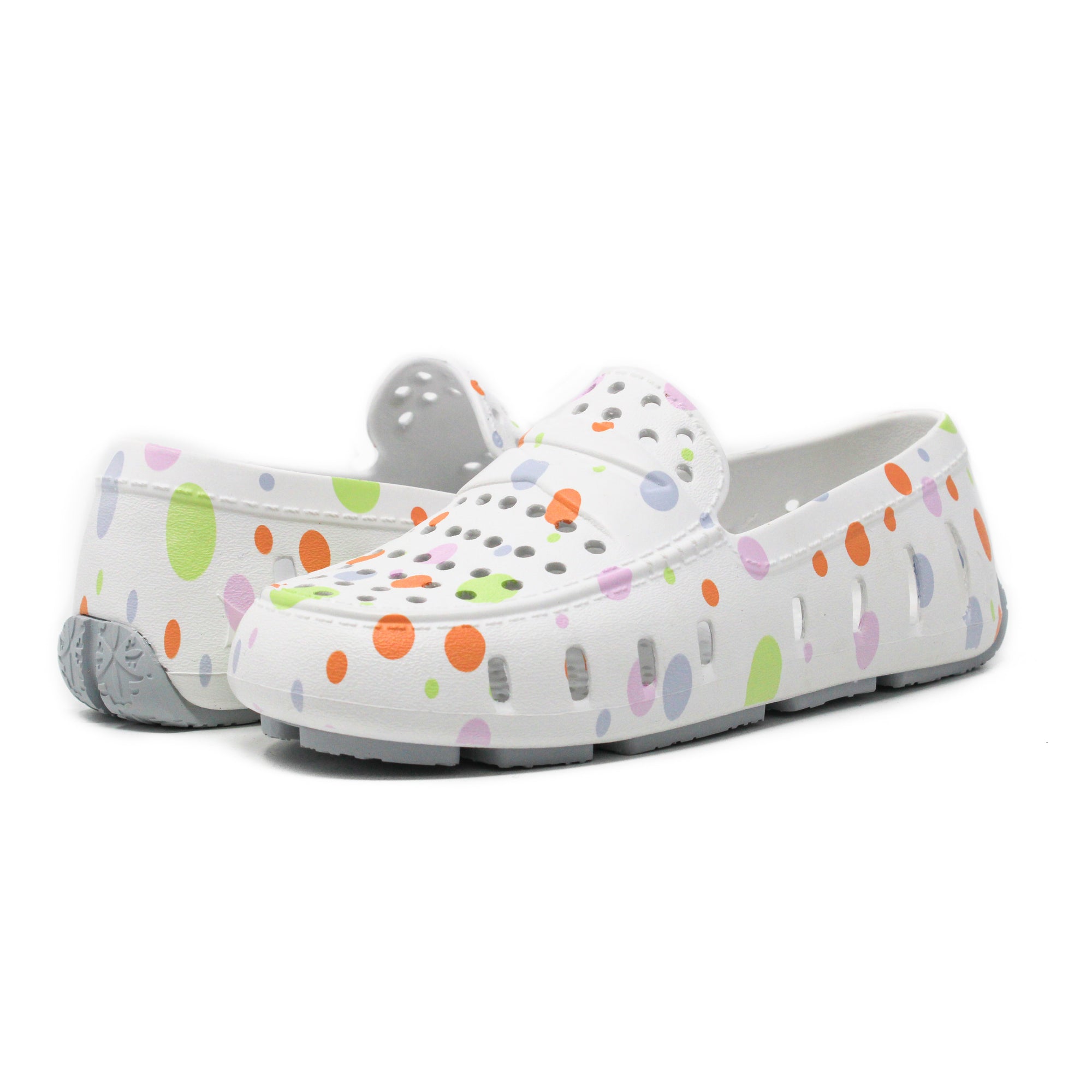 Kid’s Prodigy Driver Foam Shoe | Polka Dot Multi – Floafers