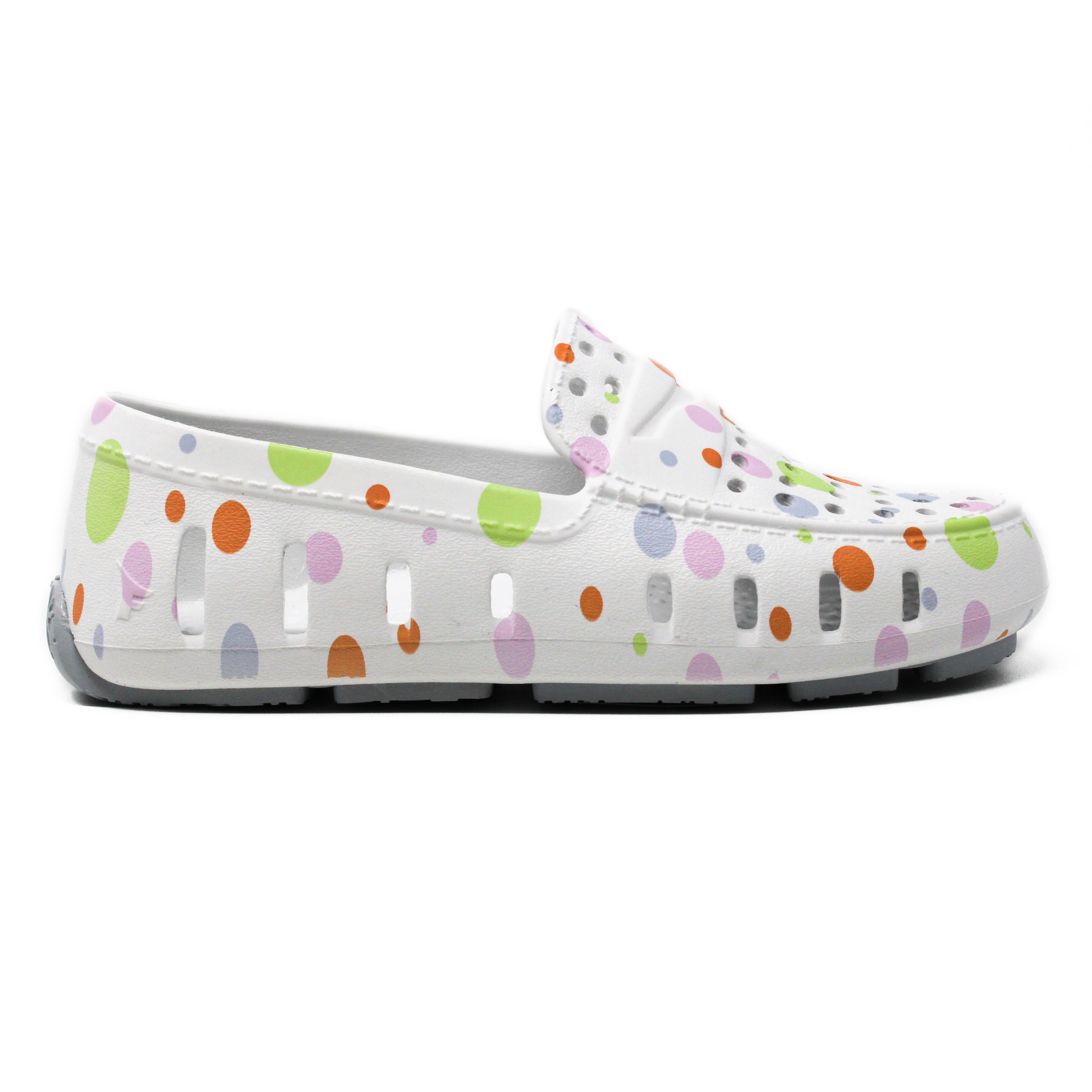 Kid’s Prodigy Driver Foam Shoe | Polka Dot Multi – Floafers