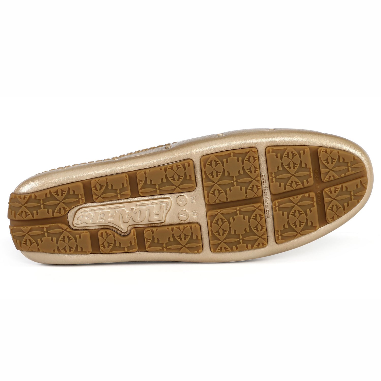 GOLD METALLIC/GUM WOMENS SUNSET SLIDE