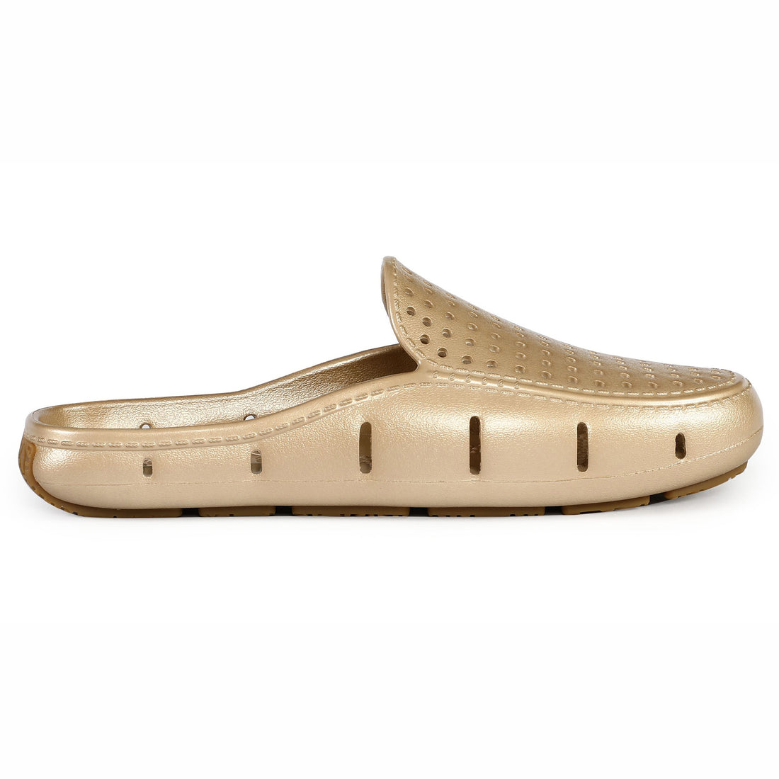 GOLD METALLIC/GUM WOMENS SUNSET SLIDE