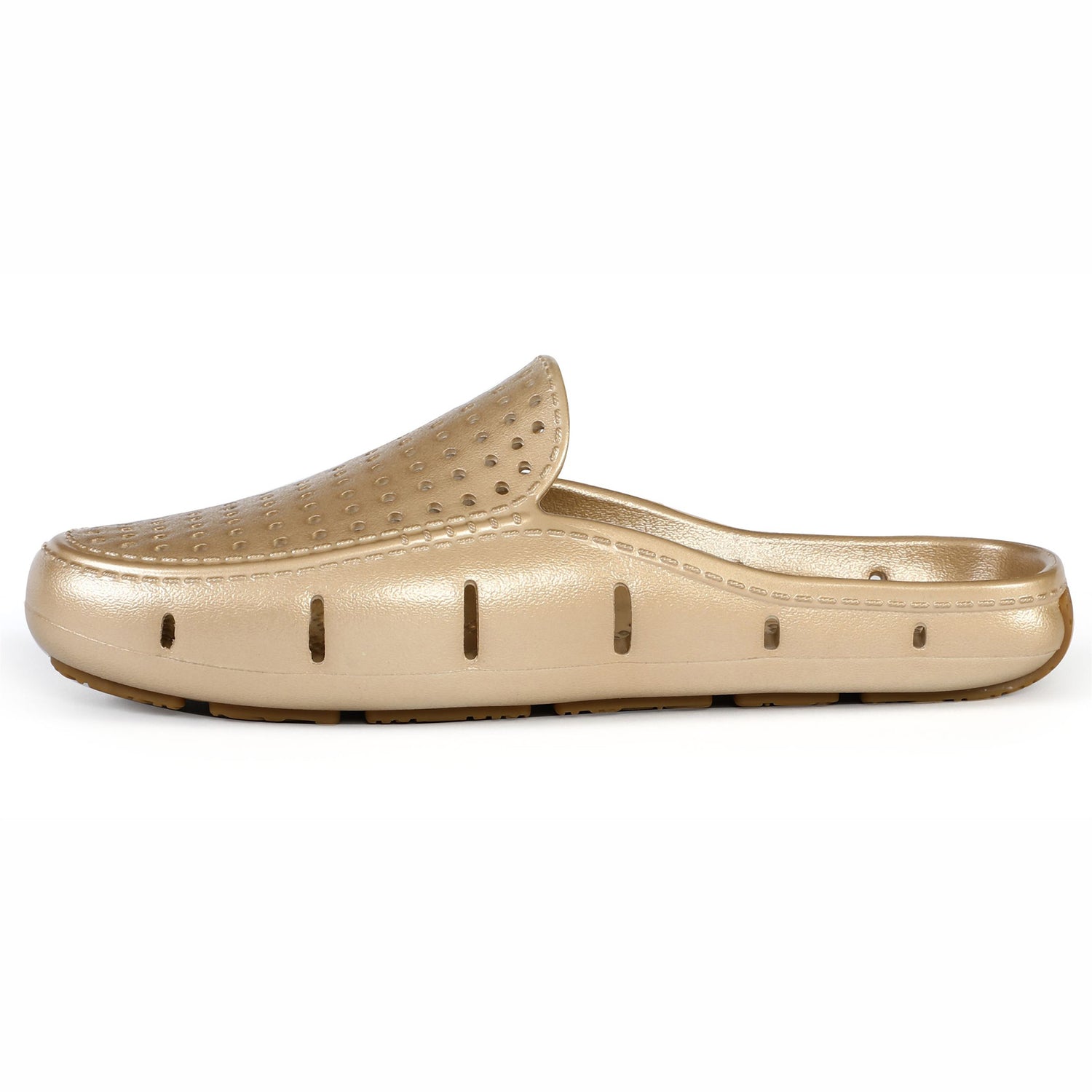 GOLD METALLIC/GUM WOMENS SUNSET SLIDE
