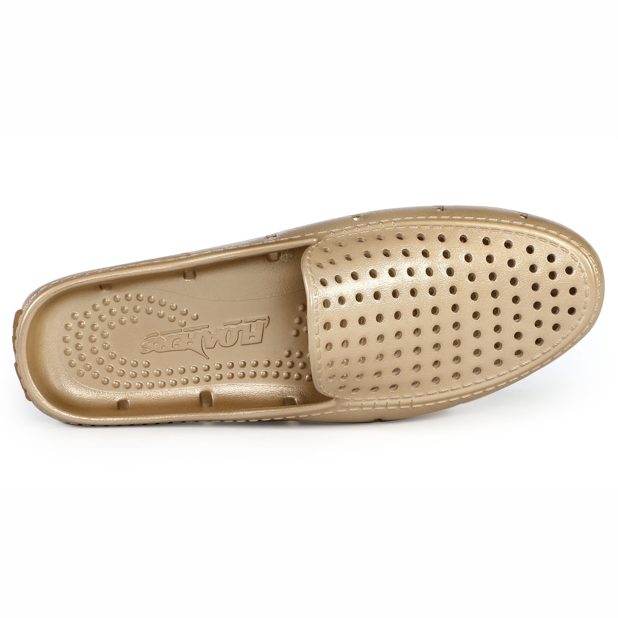 GOLD METALLIC/GUM WOMENS SUNSET SLIDE