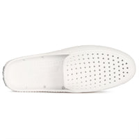MENS BRIGHT WHITE/HARBOR MIST GRAY SUNSET SLIDE