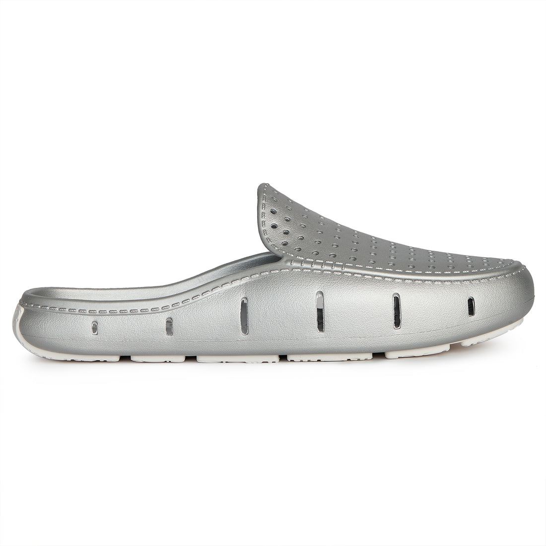 MENS SILVER METALLIC/BRIGHT WHITE SUNSET SLIDE