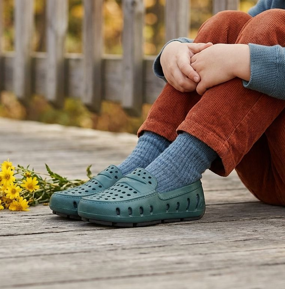 Kids Prodigy Teal/Black Loafers