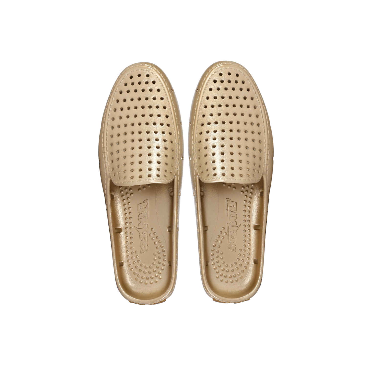 GOLD METALLIC/GUM WOMENS SUNSET SLIDE