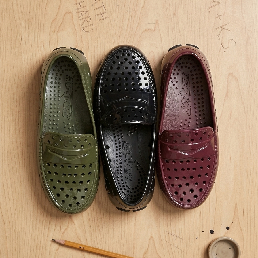 Kids Prodigy Bone Gum Patent Loafers