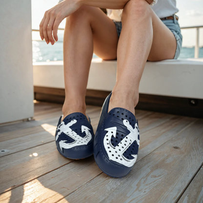 WOMENS NAVY/WHITE ANCHOR POSH 3.0