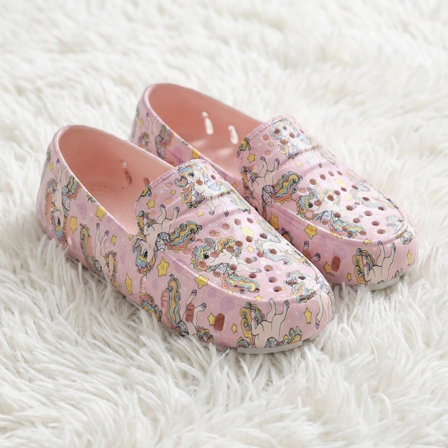 Kids Prodigy Unicorn Pink Multi/Bright White Print Loafers
