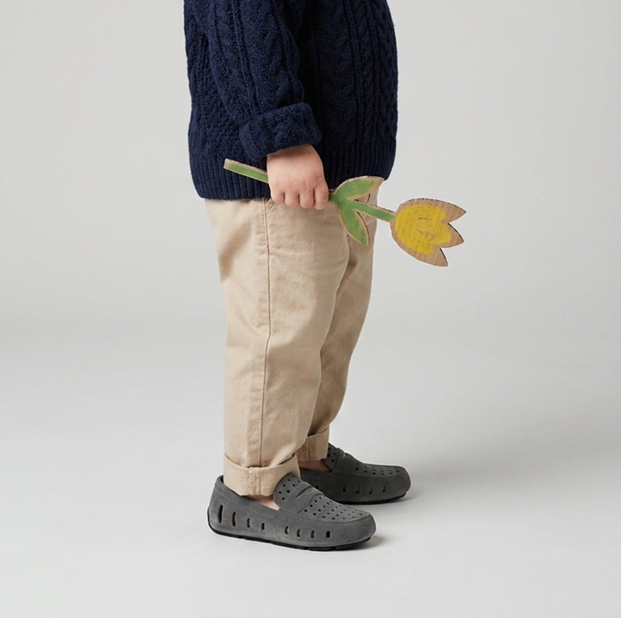 Kids Prodigy Slate Grey Black Loafers