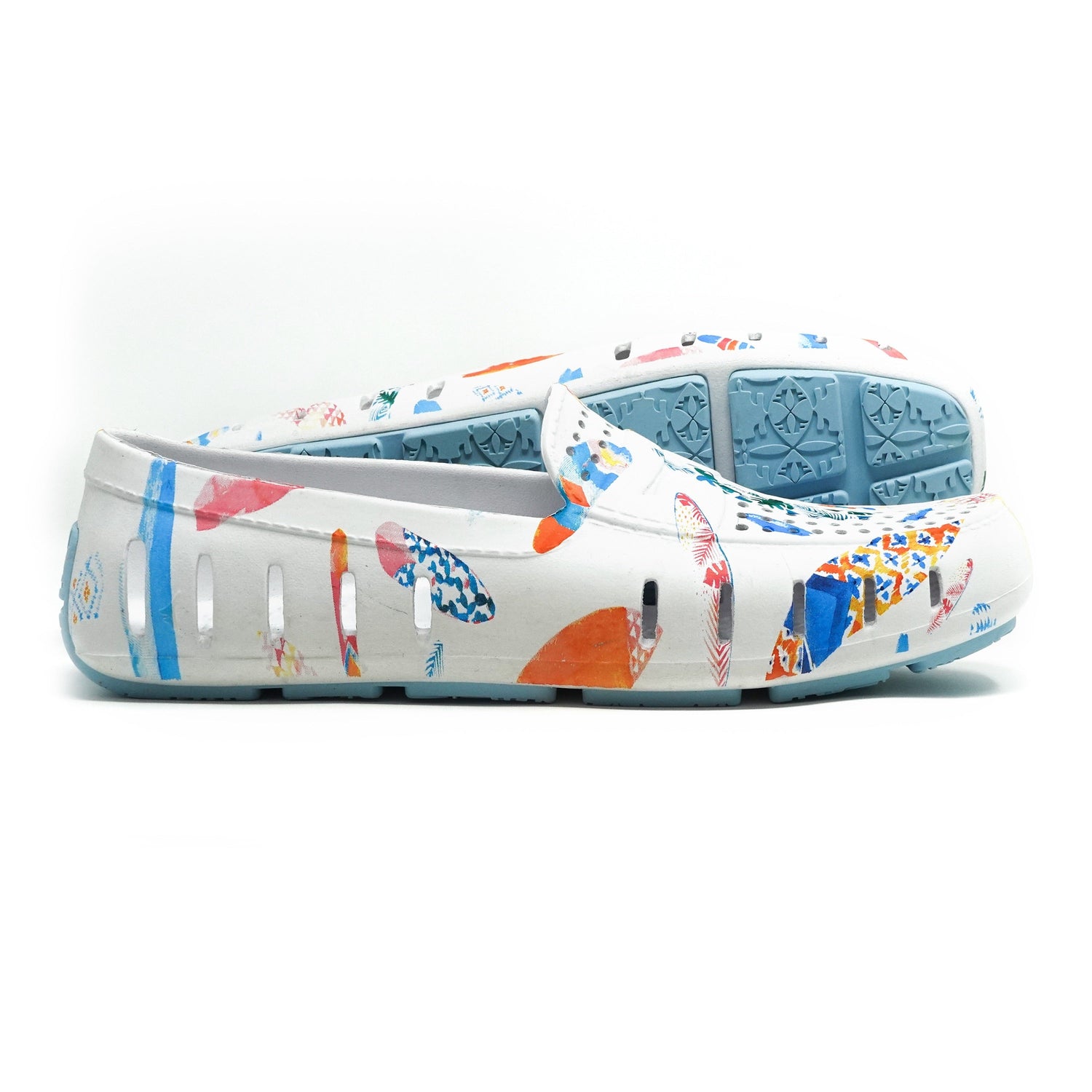 FINAL SALE BRIGHT WHITE SURF - MENS (Floafers X Robert Stock Collection)